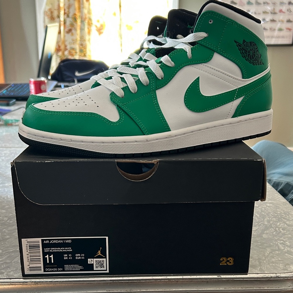 Jordan Men's Mid-Top Sneakers - White/Green